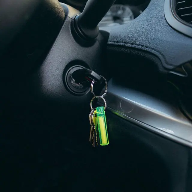 Alt view image 4 of 7 - Ni Glo 2 UV Rechargeable Glowing Keychain Multi-Purpose Glow-in-the-Dark Accessory for Camping, Scuba Diving, Night Fishing, Hiking, Emergency Kits, and Everyday Use, Yellow, 2 Pack