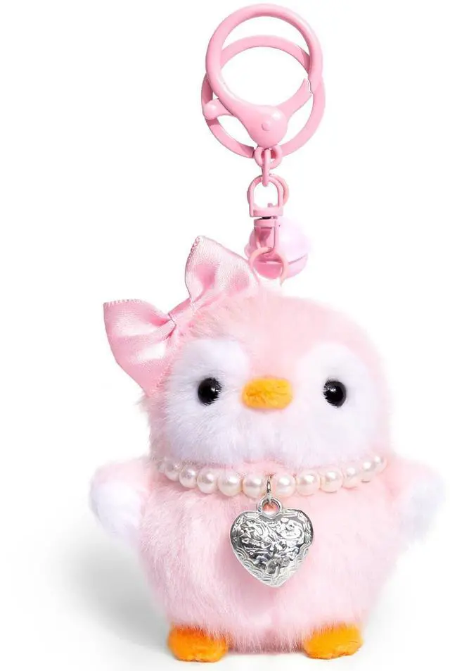 Main image of Valentine's Day Cute Pink Penguin Keychains Plush Keychain Accessories Kawaii Penguin PendantKey Chain Keyring Gift for Women Girls