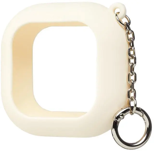 Main image of Neo Powder Keychain: Travel-Friendly Silicone Sleeve & Silver Ring for On-the-Go Touch Ups