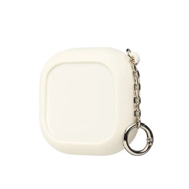 Alt view image 2 of 5 - Neo Powder Keychain: Travel-Friendly Silicone Sleeve & Silver Ring for On-the-Go Touch Ups
