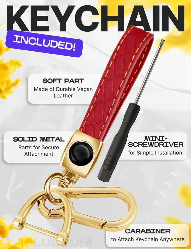 Alt view image 5 of 7 - Compatible with Mazda CX5 Key Fob Cover & Keychain