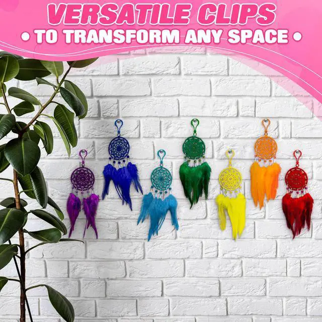 Alt view image 7 of 7 - 200 Pcs Plastic Keychain Clip Set 15 Assorted Colors Lobster Claw Clasps, 1.86" x 0.97" Each, Reliable Design Lightweight Clips for Creativity, Crafts, DIY Projects, Keychains, Bags & Charms