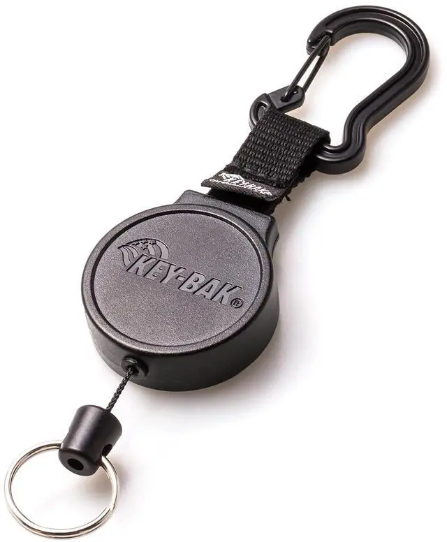 Main image of Retractable Carabiner Keychain with 36" Retractable Cord, 6 oz. Retraction