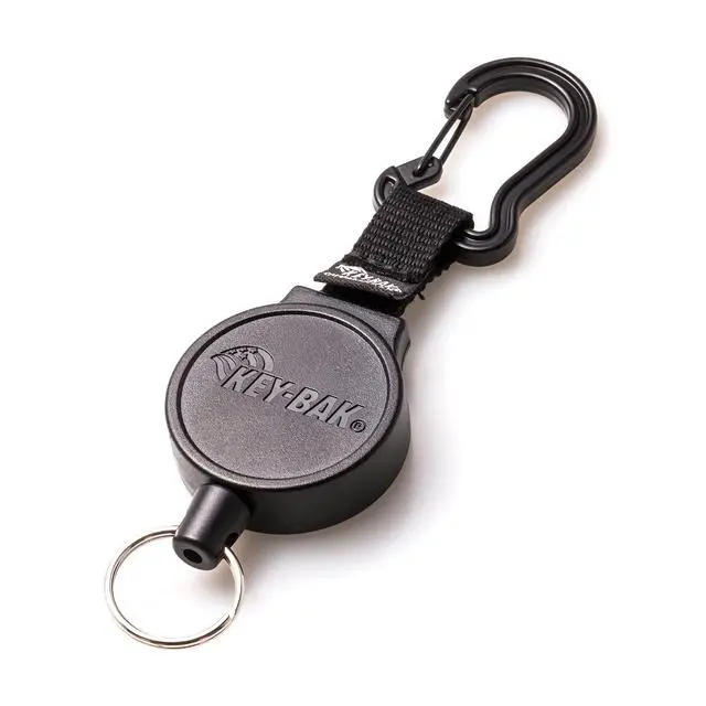 Alt view image 2 of 5 - Retractable Carabiner Keychain with 36" Retractable Cord, 6 oz. Retraction
