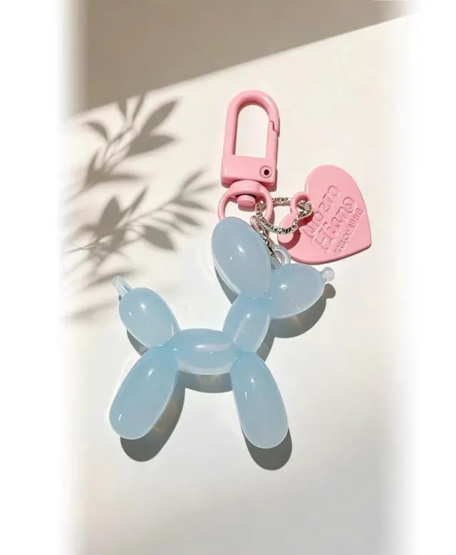 Alt view image 2 of 6 - Jelly Balloon Dog Design Keychain for Women, Cute Girls Key Chain, Bag Charms Accessories for Car Purse Backpack