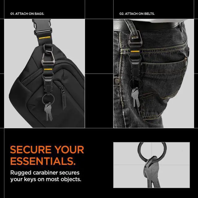 Alt view image 5 of 7 - Life Magnetic Keychain Key Holder Quick Release Magnetic System and Secure Lock System, Detachable Magnetic Keychain Carabiner Key Ring Clip, Car Keychain Clip for Men Women
