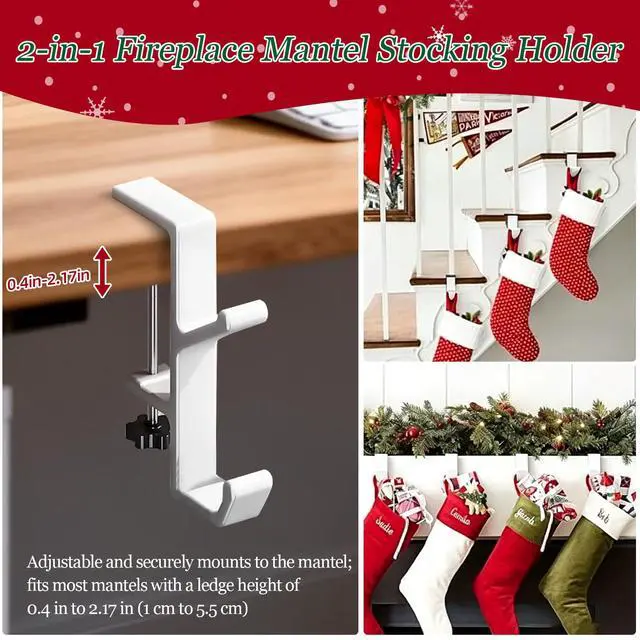 Alt view image 6 of 7 - Desk Mount Bag Holder Hook Clamp,On Backpack Hanger Portable Desk Mount Headphones Holder for Reduce Desk Clutter Table Desk Table Hanging Storage (4 Pcs-Double Hook White)