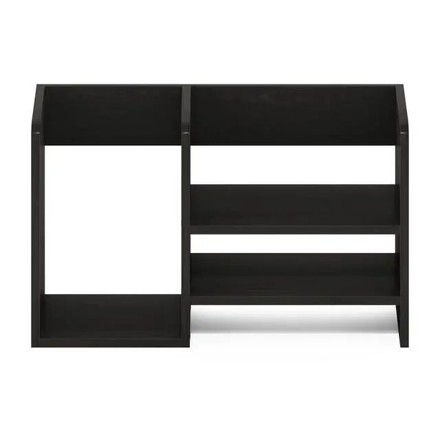 Alt view image 6 of 6 - Hermite Wood Desktop Book and Home Office Supplies Storage Organizer, Espresso