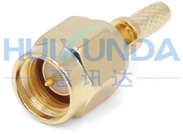 Alt view image 3 of 6 - SMA-C-J-1.5-K Open Window SMA Male Open Window Crimp RG316/50-1.5 Cable Connector