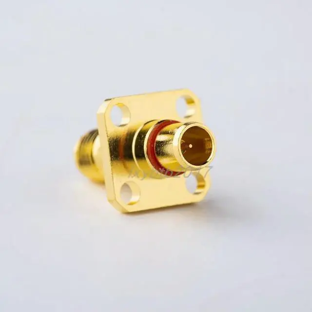 Alt view image 3 of 6 - BMA/SMA-JFK RF adapter BMA male to SMA female four-hole flange SMA-K to BMA-J adapter