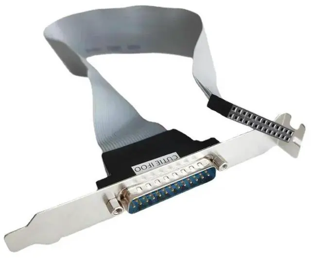 Main image of Computer Internal FC 2.54mm 25Pin Female to 25P Male Mainboard Motherboard Parallel LPT DB25 Printer Print Port Bracket Cable