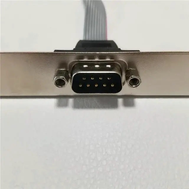 Alt view image 3 of 3 - Low profile & Normal Bracket Serial DB9 RS232 9pin 9p Com Port host case Cable