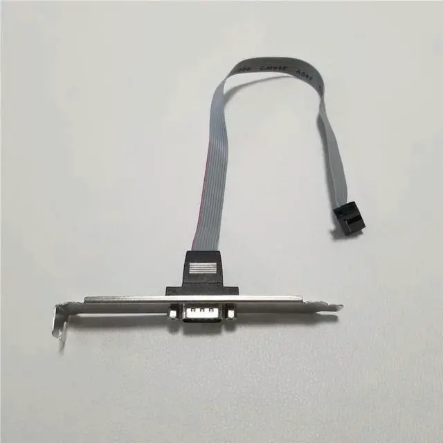 Alt view image 2 of 3 - Low profile & Normal Bracket Serial DB9 RS232 9pin 9p Com Port host case Cable