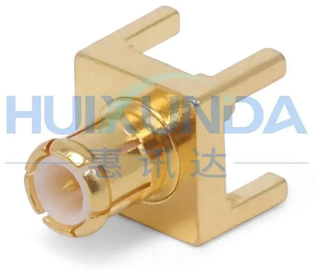 Alt view image 3 of 4 - MCX-JE MCX-JHD MCX male head seat welding PCB board positive four-foot socket, printed board socket
