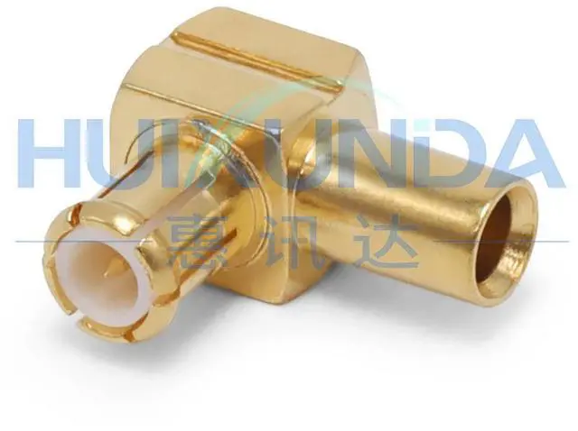 Alt view image 3 of 3 - MCX-JWB2 MCX male elbow welding RG405/670-086 semi-steel semi-flexible-2 semi-steel cable connector