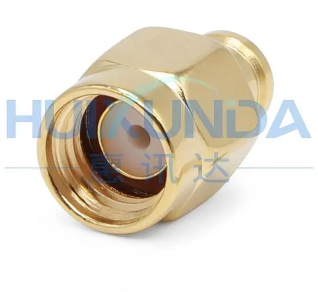 Alt view image 3 of 3 - RPSMA-JB3 SMA male reverse pole internal thread internal hole welding RG402/670-141 semi-steel semi-flexible-3 wire
