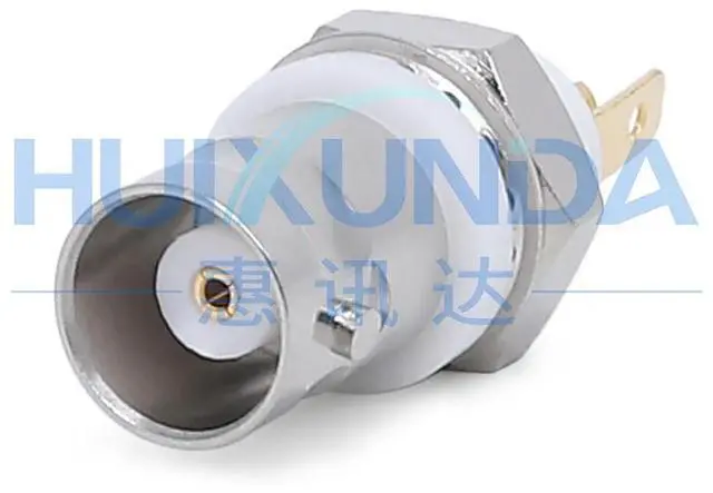 Alt view image 3 of 3 - BNC-KY insulating female seat Q9-50KY insulating seat BNC/Q9 female seat white glue insulating baffle with nut gasket