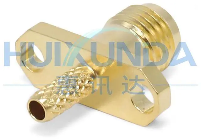 Alt view image 2 of 3 - SMA-C-KF-1.5 SMA female two-hole diamond flange crimp 50-1.5/RG316 wire SMA connector