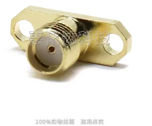 Alt view image 3 of 3 - SMA-KFD4 diamond SMA with two-hole flange fixed connector, insulator length 4MM conductor length 3MM