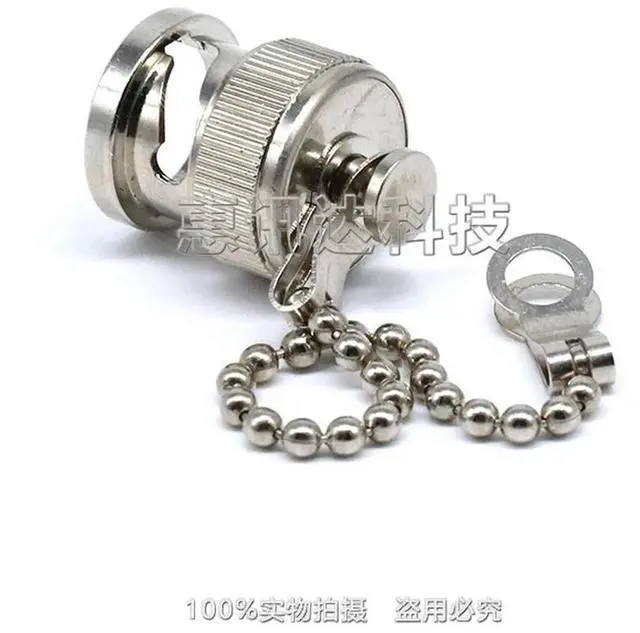 Alt view image 2 of 3 - BNC-J-FC chain head BNC female head dust cap Q9 with chain dust cap head BNC connector