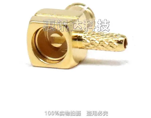 Alt view image 2 of 3 - MCX-C-JW1 MCX bent male crimp 50-1 cable MCX-JW178 MCX connector