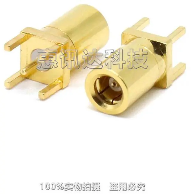 Alt view image 2 of 3 - SMB-KE SMB-KHD SMB female head solder PCB panel socket, direct plug SMB seat, antenna seat