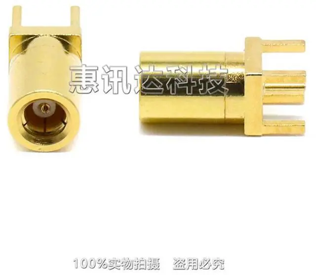 Alt view image 3 of 3 - SMB-KE SMB-KHD SMB female head solder PCB panel socket, direct plug SMB seat, antenna seat