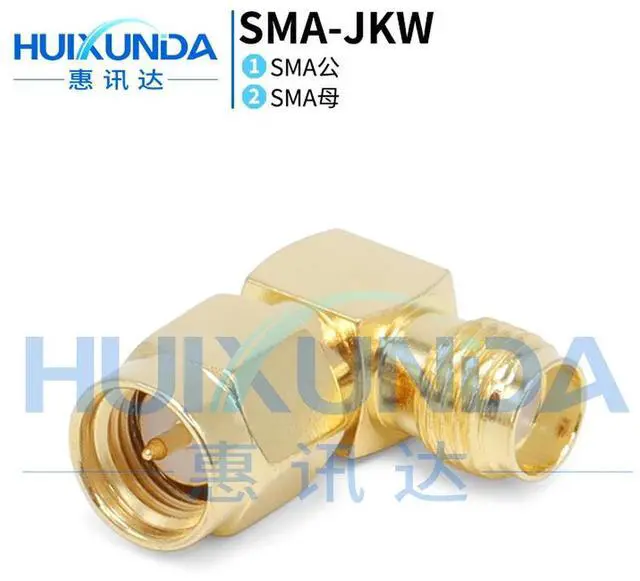 Main image of SMA-JKW SMA male female 90 degree right angle elbow, curved adapter SMA RF connector KJW