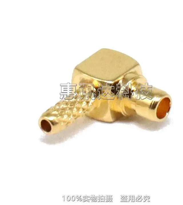 Alt view image 5 of 6 - MMCX-C-JW1 MMCX bent male crimp 50-1 cable MMCX-JW178 MMCX connector