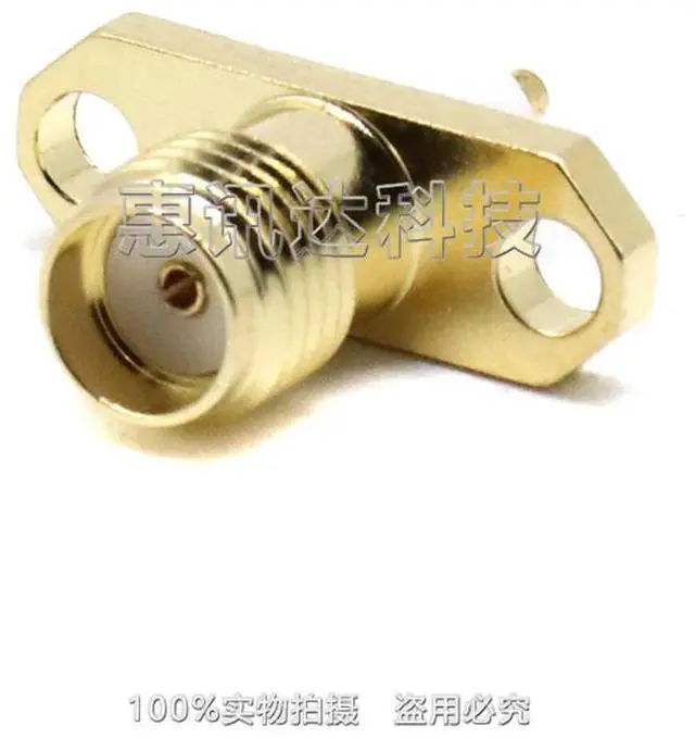 Alt view image 6 of 6 - SMA-KFD5 diamond SMA with two-hole flange fixed connector, insulator length 5MM conductor length 3MM