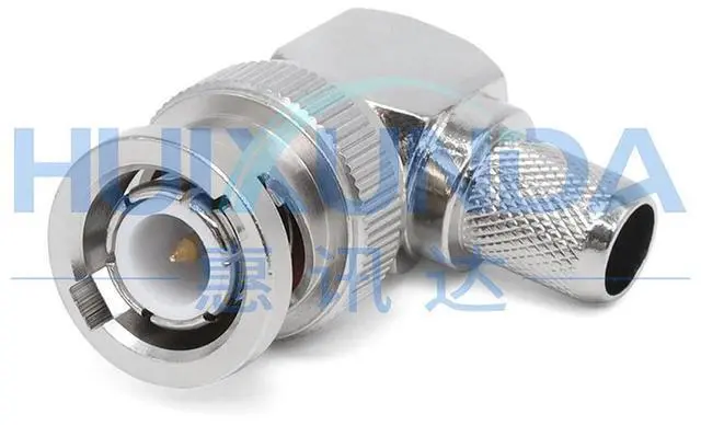 Alt view image 6 of 6 - BNC-C-JW-5 BNC Male Elbow Crimp 50-5/LMR300 Wire BNC-C-JW27 Connector JW13