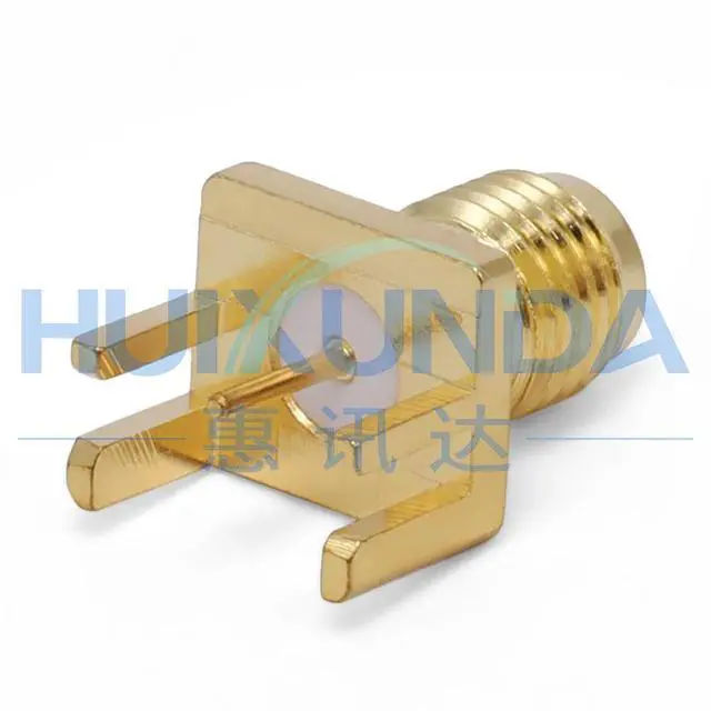 Alt view image 5 of 6 - SMA-KEF-2 Wide Pitch SMA Side End Side Plug PCB Panel Socket SMA-KHD25CN Declination Connector