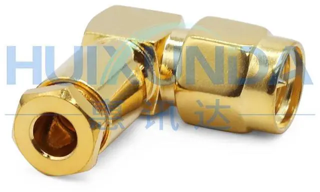 Alt view image 5 of 6 - SMA-JW-1.5 SMA Male Right Angle Elbow 50-1.5/RG316 Wire Connector SMA-JW3