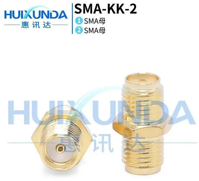 Main image of SMA-KK-2 Hexagonal SMA Female to Female SMA External Thread Inner Hole SMA Double Female Head Through Double Head Connector