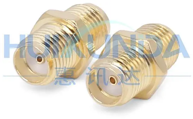 Alt view image 2 of 6 - SMA-KK-2 Hexagonal SMA Female to Female SMA External Thread Inner Hole SMA Double Female Head Through Double Head Connector