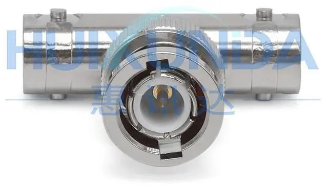 Alt view image 3 of 6 - BNC-KJK BNC tee head Q9 one male to two female Q9-KJK surveillance video head RF connector
