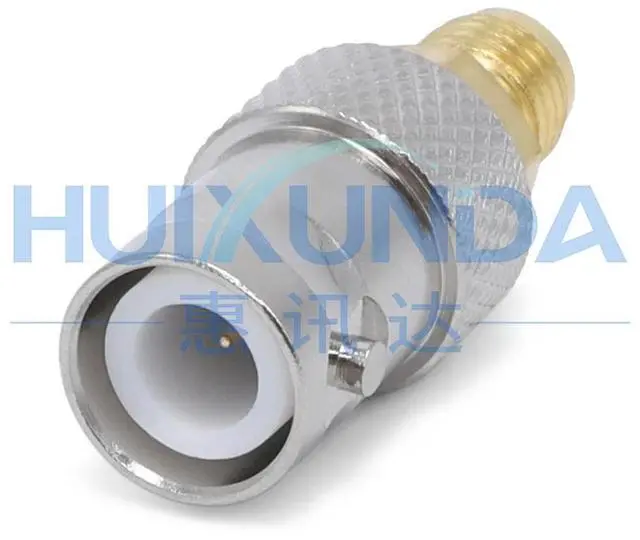 Alt view image 5 of 6 - RPBNC/SMA-KK RPBNC Female to SMA Female BNC External Pin to SMA Female Reverse Connector