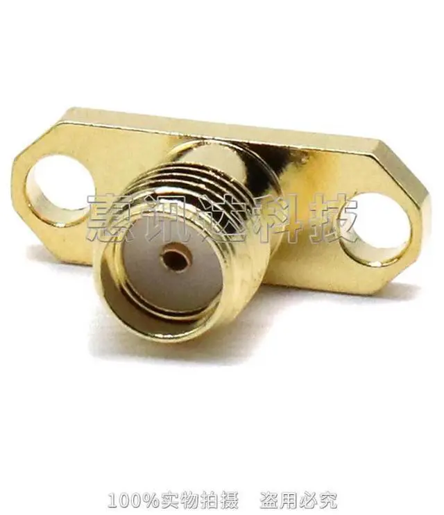 Alt view image 6 of 6 - SMA-KF two-hole with 0.91 glass beads SMA female seat with two-hole flange fixed SMA-KFD patch connector