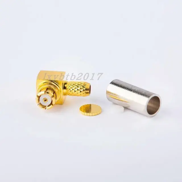 Alt view image 4 of 5 - SMP-KW3 Bent Female RF Connector Crimp RG174 Suitable for RG316 Female SMP-C-KW1.5
