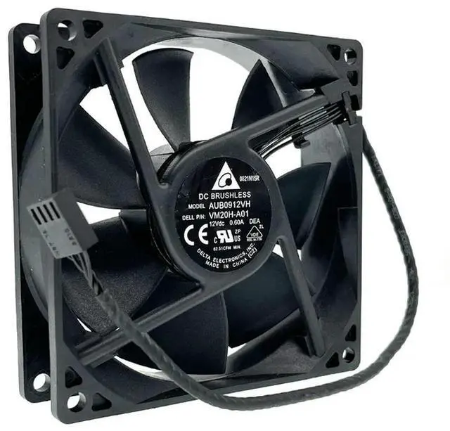Main image of 90mm PWM Fan for Delta AFB0912VH = AUB0912VH 90*90*25MM 9225 DC 12V 0.60A 4-pin for Computer CPU Server Inverter
