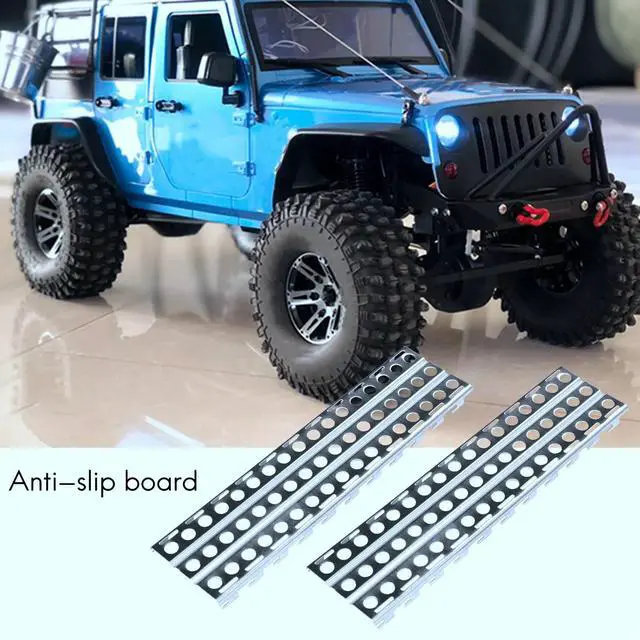 Alt view image 3 of 3 - 2Pcs Stainless Steel Sand Ladders Board For Axial SCX10 TRX-4 D90 1/10 RC Crawler Car