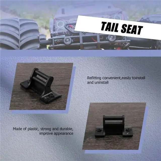 Alt view image 2 of 3 - Empennage Seat Tail Wing Seat EB1009 For JLB Racing CHEETAH 1/10 Brushless RC Car Parts Accessories