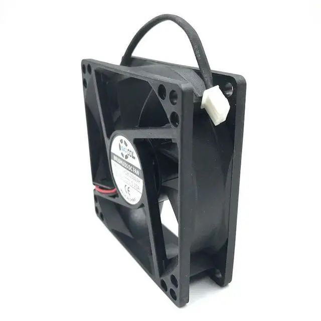 Alt view image 3 of 3 - SXD8025B24H 80*80*25mm Dual Ball Bearing DC 24V 0.20A 2P 3800RPM 51CFM Axial Case Cooling Fan