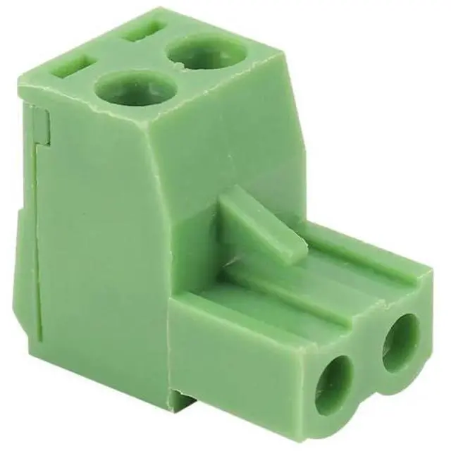 Alt view image 3 of 3 - 20 Pcs 5.08Mm Pitch 2Pin Plug-In Screw Pcb Terminal Block Connector Right Angle