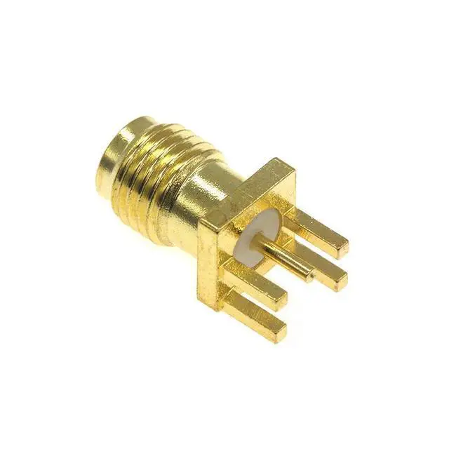 Alt view image 2 of 3 - Antenna seat SMA-KE straight head off-foot type outer screw inner hole straight into SMA seat