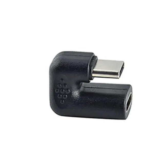 Alt view image 2 of 3 - 2Pcs 180 Degree Right Angle USB 3.1 Type C Male To Female USB-C Converter Adapter For Phone