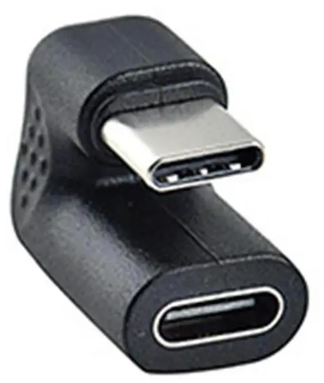 Main image of 2Pcs 180 Degree Right Angle USB 3.1 Type C Male To Female USB-C Converter Adapter For Phone