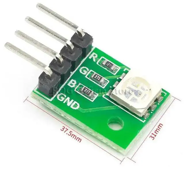 Alt view image 2 of 3 - 3 Colour RGB SMD LED Module 5050 full color Pwm tri-color LED For MCU