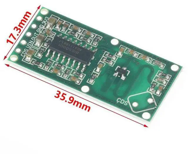 Alt view image 3 of 3 - RCWL-0516 RCWL 0516 Microwave Radar Sensor Human Sensor Body Sensor Module Induction Switch Module Output 3.3V For Diy
