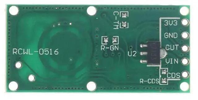 Alt view image 2 of 3 - RCWL-0516 RCWL 0516 Microwave Radar Sensor Human Sensor Body Sensor Module Induction Switch Module Output 3.3V For Diy